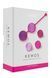 Вагинальные шарики Liebe Kewos &mdash; Cerise/Candy Violet, 5 шариков в комплекте, 15, 25, 35, 45 и 55 г