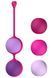 Вагинальные шарики Liebe Kewos &mdash; Cerise/Candy Violet, 5 шариков в комплекте, 15, 25, 35, 45 и 55 г