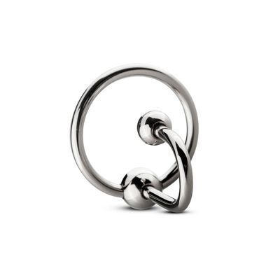 Уретральна вставка із кільцем Sinner Gear Unbendable &ndash; Sperm Stopper Solid, діаметр кільця 2,6 см