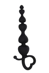 Анальні буси MAI Attraction Toys №79 Black, довжина 18 см, діаметр 3,1 см