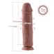 Силіконовий фалоімітатор для секс-машин Hismith 11″ Silicone Dildo, система KlicLok