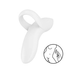 Вибратор на палец Satisfyer Bold Lover White, гибкий