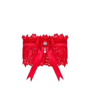 (SALE) Ажурна підв&rsquo;язка Obsessive Amor Cherris garter, red