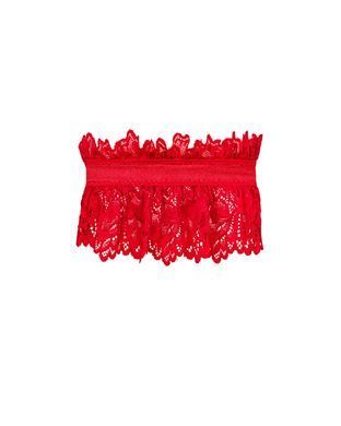 (SALE) Ажурна підв&rsquo;язка Obsessive Amor Cherris garter, red