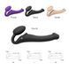Безремінний страпон з вібрацією Strap-On-Me Vibrating Violet M, діаметр 3,3 см, пульт ДК, регульован