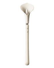 Роскошный вибромассажер Zalo &ndash; Calla Ivory White, двусторонний, 2 мотора