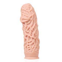 Насадка на член Kokos Extreme Sleeve ES.12 размер M, утолщающая, стимулирующий рельеф, Телесный