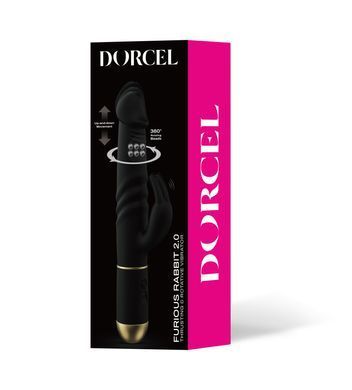 Вібратор Dorcel Furious Rabbit 2.0 зі зворотно-поступальними рухами головки, перезаряджуваний