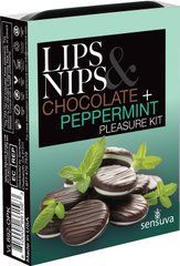 Подарочный набор Sensuva Lips & Nips Pleasure Kit - Chocolate Peppermint 2 x 4г