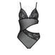 Боді з ажурним ліфом Passion CHRISTA BODY S/M, black