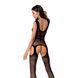 Сітчастий бодістокінг Passion BS062 One Size, Black, комбінезон, імітація панчіх, відкритий доступ