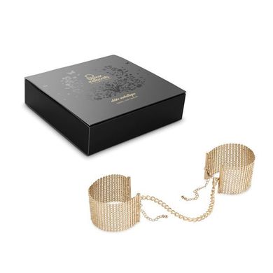 Наручники Bijoux Indiscrets Desir Metallique Handcuffs - Gold, металеві, стильні браслети