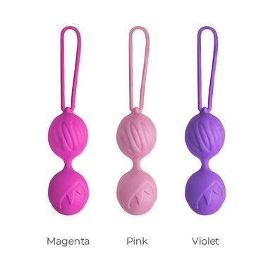 Вагінальні кульки Adrien Lastic Geisha Lastic Balls Mini Pink (S), діаметр 3,4 см, маса 85 г