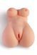 Мастурбатор мини-торс с вибрацией Real Body Real Amber, вагина и анус, 25х18см