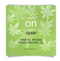 Пробник збудливого масла Sensuva - ON for Her Hemp Пройняті Arousal Oil (0,5 мл)