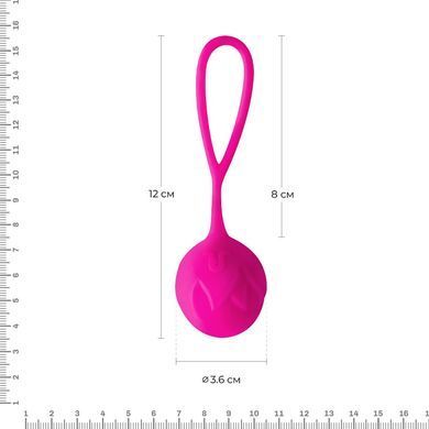 Вагінальні кульки Adrien Lastic Geisha Lastic Balls M&iacute;a Magenta (L), діаметр 4 см, маса 42 г
