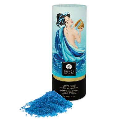 Пінлива сіль для ванни Shunga Dead Sea salt Oriental Crystals — Ocean Temptations (500 г), сіль Мерт