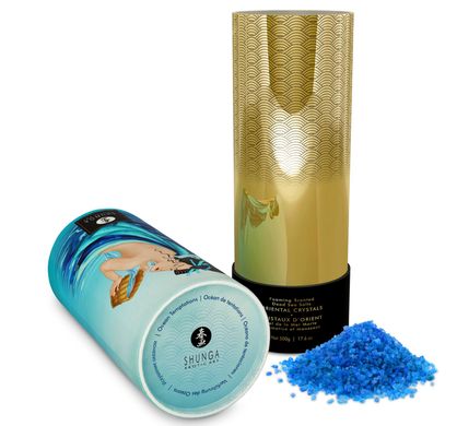 Пінлива сіль для ванни Shunga Dead Sea salt Oriental Crystals — Ocean Temptations (500 г), сіль Мерт