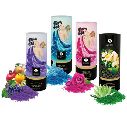 Пінлива сіль для ванни Shunga Dead Sea salt Oriental Crystals — Ocean Temptations (500 г), сіль Мерт