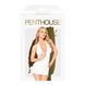 Мінісукня з відкритою спиною та стрінгами Penthouse - Earth-Shaker White L/XL