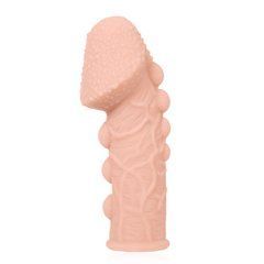 Насадка на член Kokos Extreme Sleeve ES.09 размер M, утолщающая, стимулирующий рельеф, Телесный