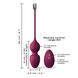 Вагинальные шарики Dorcel LOVE BALLS PLUM, вибрации и движения внутреннего шарика, пульт ДУ