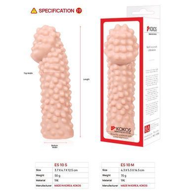 Насадка на член Kokos Extreme Sleeve ES.10 размер M, Телесный