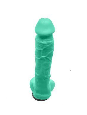Крафтове мило-член із присоскою Чистий Кайф Turquoise size XL, натуральне