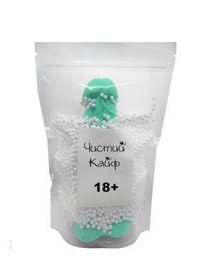 Крафтове мило-член із присоскою Чистий Кайф Turquoise size XL, натуральне