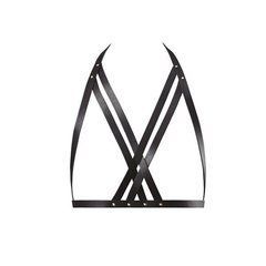 Портупея Bijoux Indiscrets MAZE &mdash; Halter Bra Harness Black