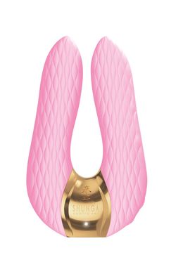 Вибратор для клитора Shunga Aiko Light Pink, гибкие кончики, Розовый