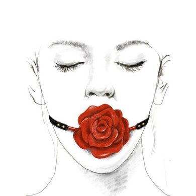 Розкішний кляп у вигляді троянди Zalo - Rose Ball Gag, подвійне використання