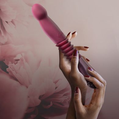 Пульсатор для точки G Blush Temptasia &ndash; Trixie Thrusting Dildo &ndash; Wine Red, 3 скорости