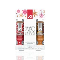 Набір лубрикантів System JO Naughty or Nice Gift Set – Candy Cane & Gingerbread (2×30 мл)