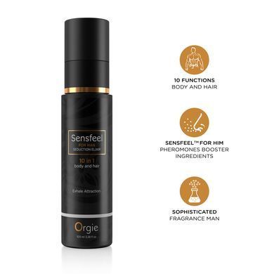 Лосьон с феромонами для тела и волос Orgie &ndash; Sensfeel Seduction Elixir 10 in 1 for Man (100 мл)