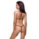 Комплект білизни зі стреп Passion Exclusive ARMANDA SET L/XL, black
