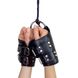 Манжети для підвісу за руки Kinky Hand Cuffs For Suspension з натуральної шкіри, колір чорний