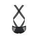 Чоловіче еротичне сітчасте боді Passion 045 VICTOR XXL/XXXL Black, екошкіра, сітка