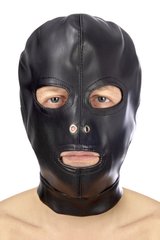 Капюшон для БДСМ з відкритими очима і ротом Fetish Tentation Open mouth and eyes BDSM hood