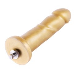 Золотий фалоімітатор Hismith 6.8″ Golden Silicone Dildo, система KlicLok