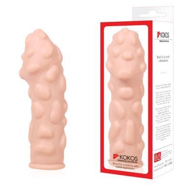 Насадка на член Kokos Extreme Sleeve ES.11 розмір M, потовщувальна, стимулюючий рельєф