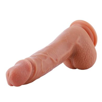 Ультрареалістичний фалоімітатор для секс-машин Hismith 8.3″ 2-layers Silicone Flesh Dildo, 2-шаровий