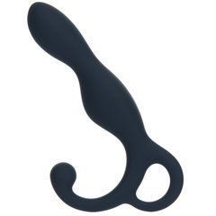 Массажер простаты Lux Active LX1 Anal Trainer 5.75&Prime;, Dark Blue, вибропуля в комплекте, Синий