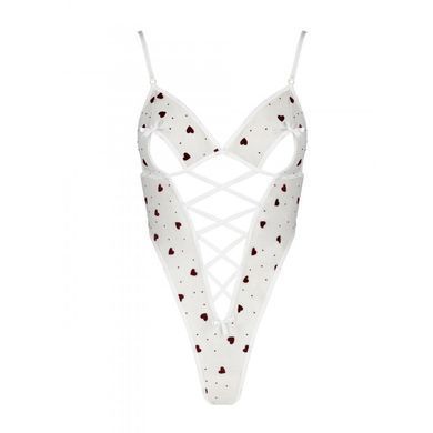 Еротичний боді з малюнком Passion LOVELIA BODY XXL/XXXL, white
