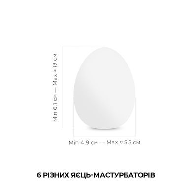 Набір яєць-мастурбаторів Tenga Egg New Standard Pack (6 яєць)