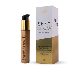 Крем-шиммер для тела Intt Sexy Glow (60 мл) с маслом ши и ароматом ванили, сияющая загорелая кожа