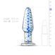 Скляна анальна пробка з внутрішньою спіраллю Gildo Glass Buttplug No. 23
