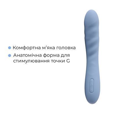 Смарт-вибратор с пульсацией Svakom Ava Neo Cornflower Blue, 15 режимов работы, водонепроницаемый