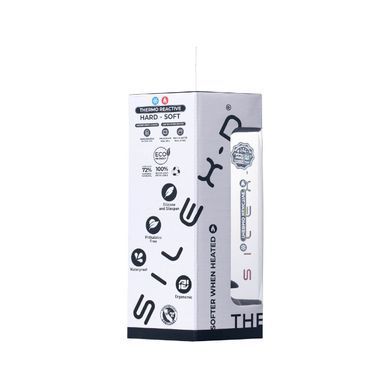 Анальная пробка SilexD Model 2, size M, черная, двухслойная, с эффектом памяти, диаметр 4 см